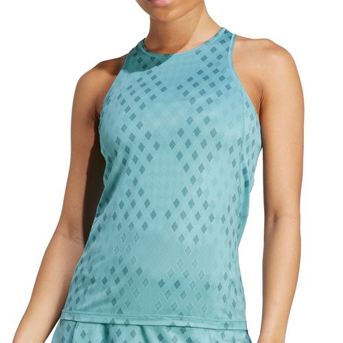 adidas Club Graphic Tank Top Womens Powder Teal/Preloved Teal JM9867
image
