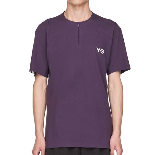 adidas Y-3 Zip Tee Shirt Mens Aurora Plum JN2992
image