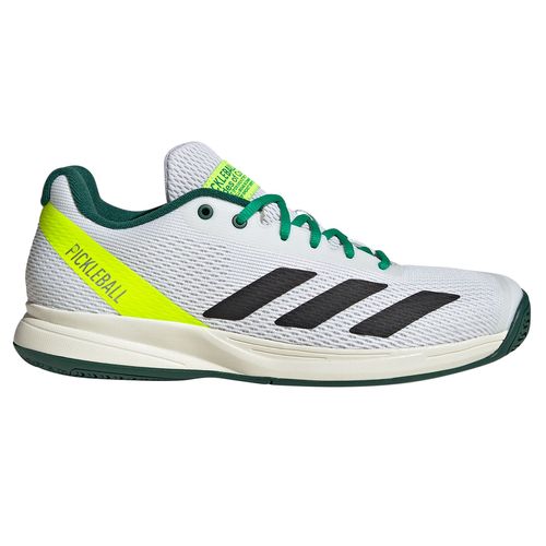 adidas CourtFlash Mens Pickleball Shoes White/Black/Green JQ0695
image