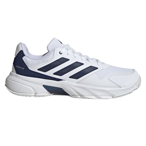 adidas Court Jam Control 3 Mens Tennis Shoe White/Dark Blue/Cyber Metallic JR1749image
