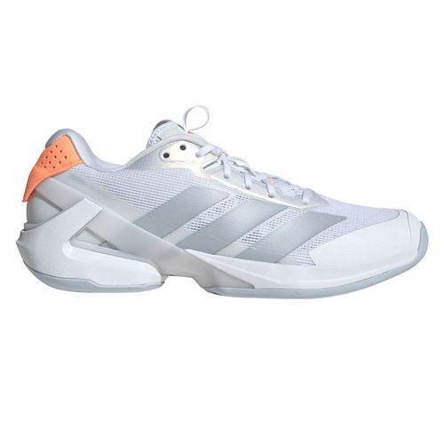 adidas Adizero Ubersonic 5 Womens Tennis Shoe White/Halo Blue/Beam Orange JR1755image