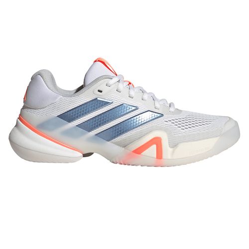adidas Barricade 14 Womens Tennis Shoe White/Halo Blue/Beam Orange JR1765image