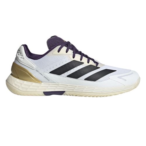 adidas Defiant Speed 2 Mens Tennis Shoe White/Black/Aurora Plum JR2008
image
