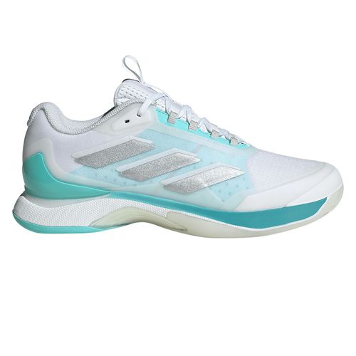 adidas Avacourt 2 Womens Tennis Shoe White/Silver Metallic/Aqua JR2053
image