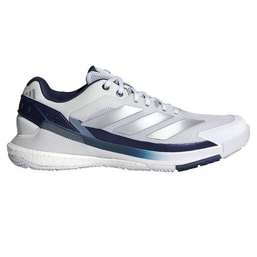 adidas Crazy Quick Boost Mens Padel Shoe White/Silver Metallic/Dark Blue JR2124image