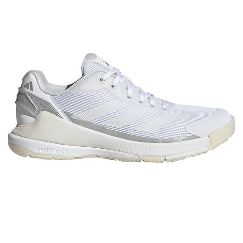 adidas Crazy Quick LS Womens Padel Shoe White/White/Zero Metallic JR4659image