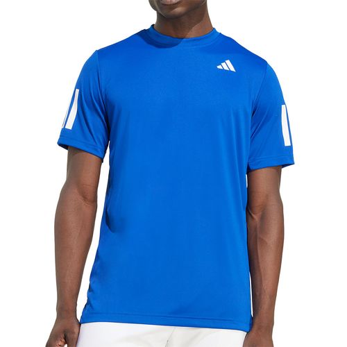 adidas Club 3 Stripe Tee Shirt Mens Collegiate Royal JV5906image