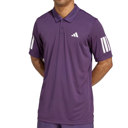 adidas Club 3 Stripe Polo Mens Aurora Plum JY2901image