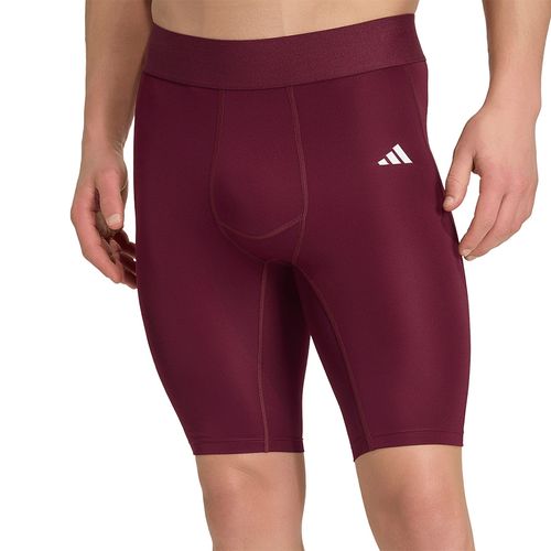 adidas TECHFIT Compression Training Short Mens Maroon KB0416image