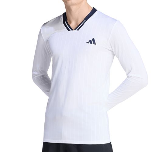adidas Wow Long Sleeve Shirt Mens White KB3440image