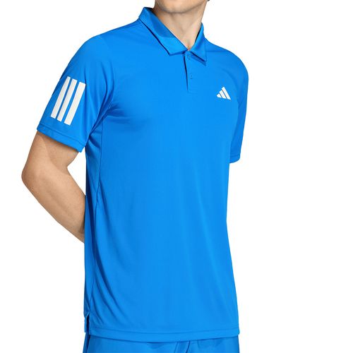 adidas Club 3 Stripe Polo Mens Glory Blue KB9710image