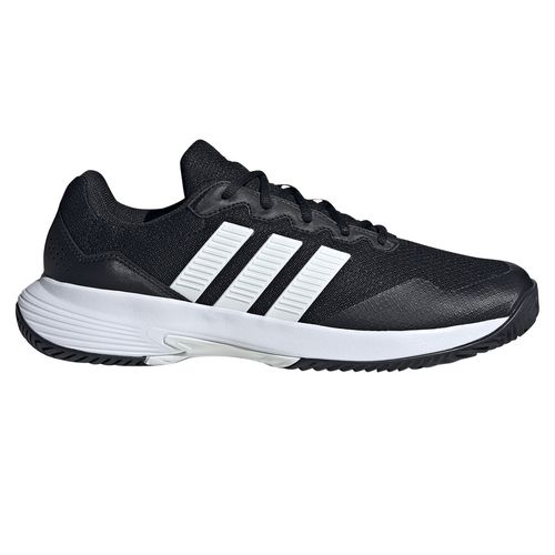 adidas Game Court 2 Mens Tennis Shoe Core Black/White/Silver Metallic KI0780
image