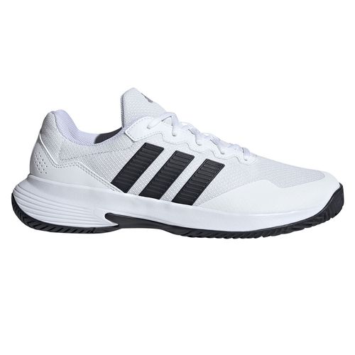 adidas Game Court 2 Mens Tennis Shoe White/Core Black/Silver Metallic KI0781
image