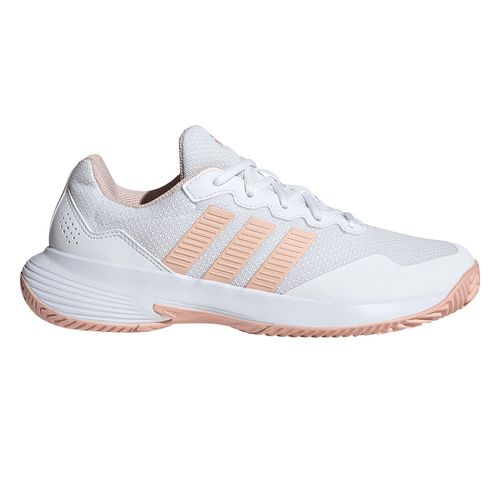 adidas Game Court 2 Womens Tennis Shoe White/Blush Pink/White KI0785
image