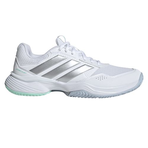 adidas Gamecourt 3 Womens Tennis Shoe White/Silver/Ice Blue KI2864image