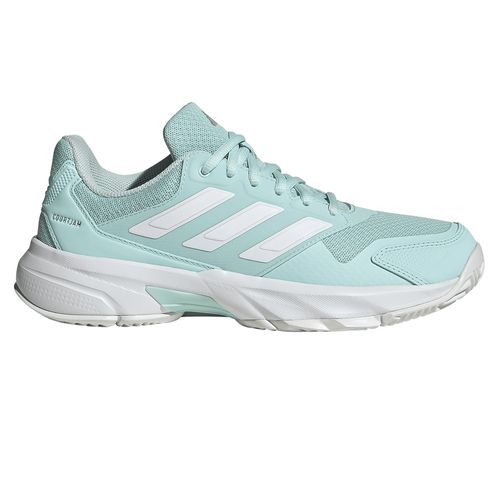 adidas Courtjam Control 3 Womens Tennis Shoe Halo Mint/White/Silver KJ1904image