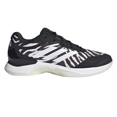 adidas Avacourt 3 Womens Tennis Shoe Black/White/Solar Turbo KK3833image
