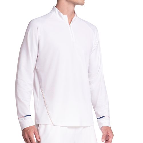 K Swiss Fracture 1/4 Zip Long Sleeve Mens Moonstruck KMT78 55G239image