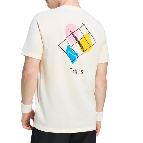 adidas Tennis Graphic Tee Mens Cream White KR2321image