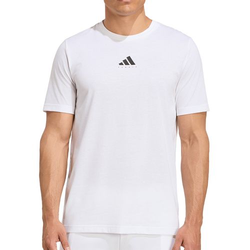 adidas Tennis Graphic Tee Shirt Mens White/Black KR2331image