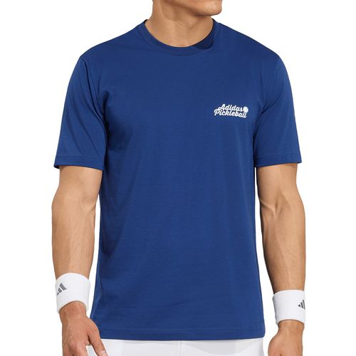 adidas Pickleball Graphic Tee Shirt Mens Dark Blue KW5993image