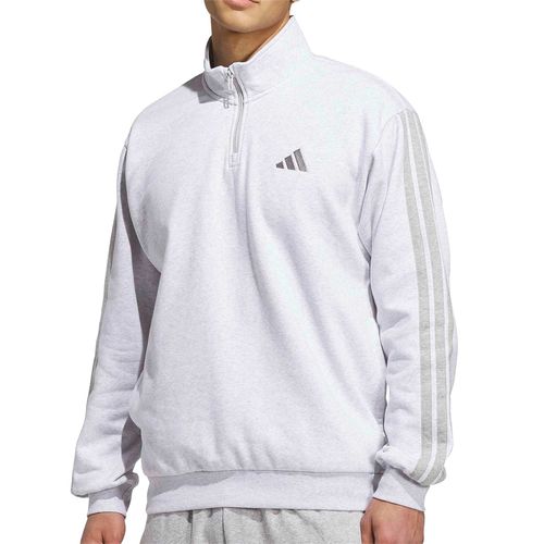 adidas 3 Stripes 1/4 Zip Fleece (M) Grey KX6327image