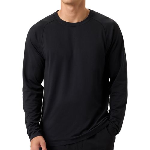 Fila Lucky Ace Seamless Long Sleeve Crew Mens Black LM43E987 001image