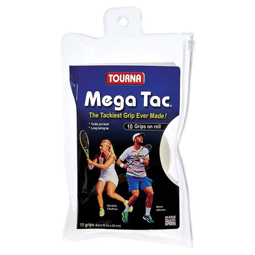 Tourna Mega Tac Overgrip (10pk) White MT 10XLûTDNR 9/15/24image