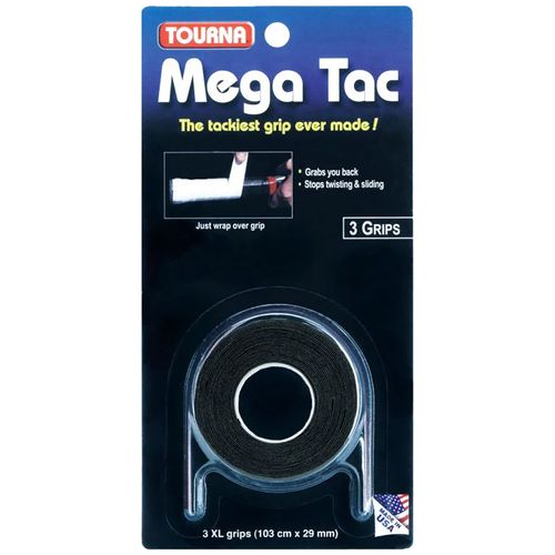 Tourna Mega Tac Overgrip (3pk) Black MT BK
image