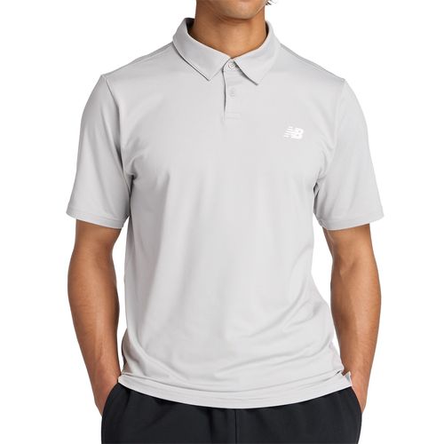 New Balance Performance Polo Mens Grey MT41401 RCDimage