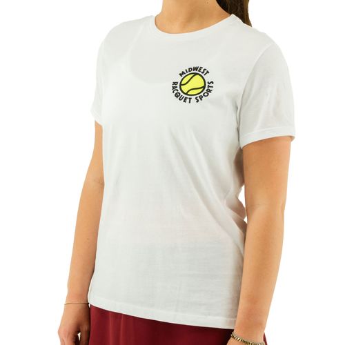 Midwest Racquet Sports Graphic Tee Shirt Womens White MWS 4image
