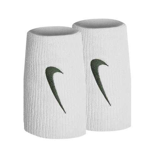 Nike Tennis Premier Doublewide Wristbands - White/Gorge Greenimage