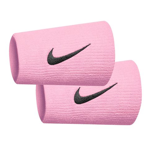 Nike Tennis Premier Doublewide Wristbands Pink Foam/Black N0002466 607OSimage