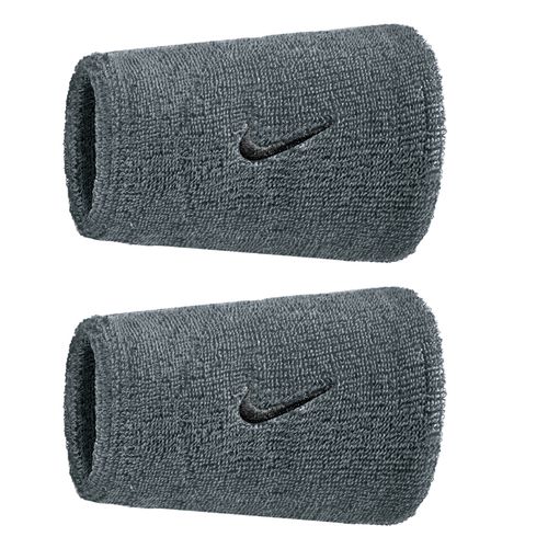 Nike Classic Doublewide Wristbands 2pk Cool Grey/Black N1012406 005OSimage