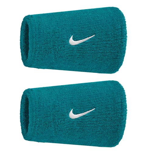 Nike Classic Doublewide Wristbands 2pk Bright Spruce/White N1012406 327OSimage