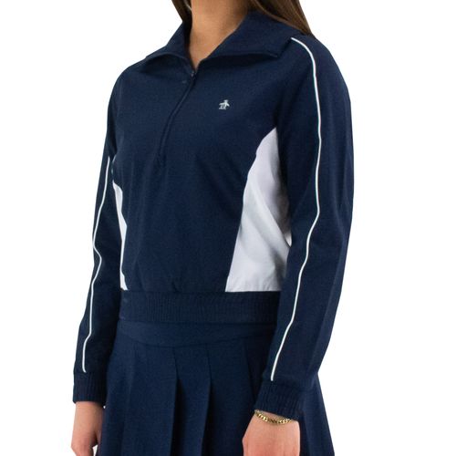 Penguin Waist Length 1/4 Zip Jacket Womens Black Iris O1JSF002 417
image