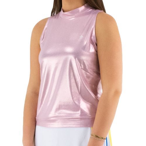 Penguin Sleeveless Metallic Tank Top Womens Metallic Charm Pink O1KSF021 690
image