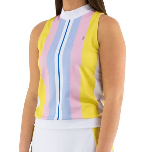 Penguin Striped Rib Tank Top Womens Bright White O1KSF027 118
image