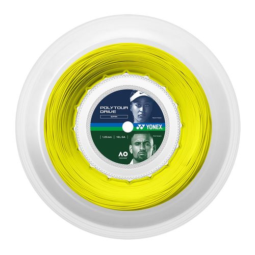 Yonex Poly Tour Drive 16L (1.25mm) Tennis String REEL (656) Flash Yellow PTGD125 2FYimage