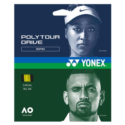 Yonex Poly Tour Drive 16L (1.25mm) Tennis String Flash Yellow PTGD125FY
image