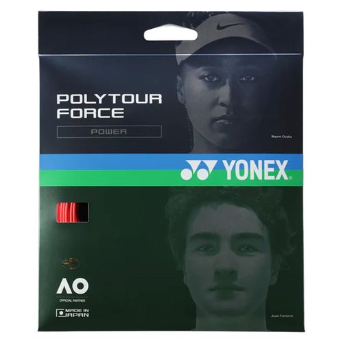 Yonex PolyTour Force 16G (1.30mm) Tennis String Bright Red PTGFO130BRRimage
