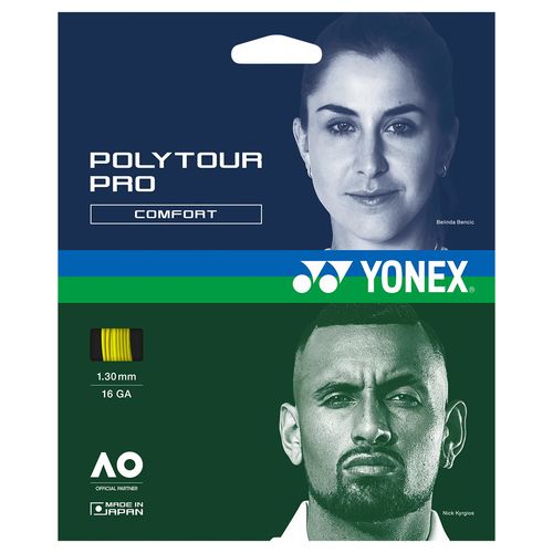 Yonex PolyTour Pro 16g (1.30mm) Tennis String Flash Yellow PTGP130Yimage