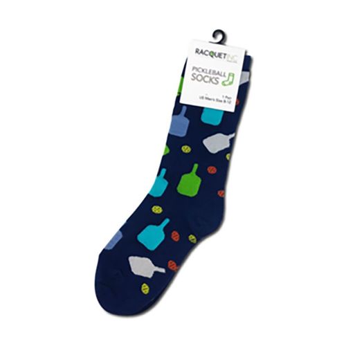 Racquet Inc Pickleball Socks - Blue/Green/Whiteimage