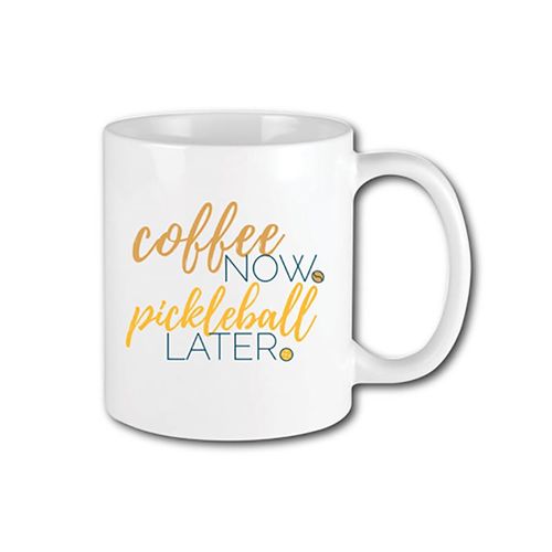 Racquet Inc Pickleball Later Mug - White/Orangeimage