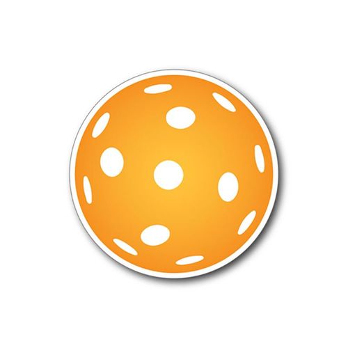 Racquet Inc Pickleball Magnet - Orange/Whiteimage