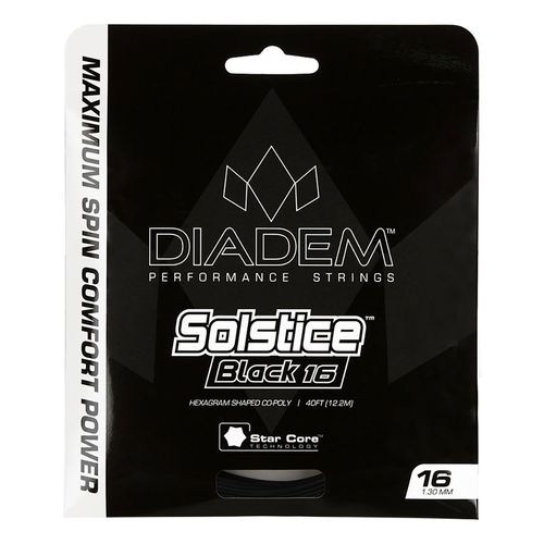 Diadem Solstice 16g (1.30mm) Tennis String Black SOLBLK 16 BL
image