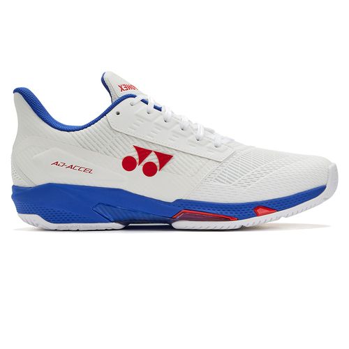 Yonex AD-ACCEL Mens Wide (2E) Tennis Shoe White/Blue STAACWWPUimage