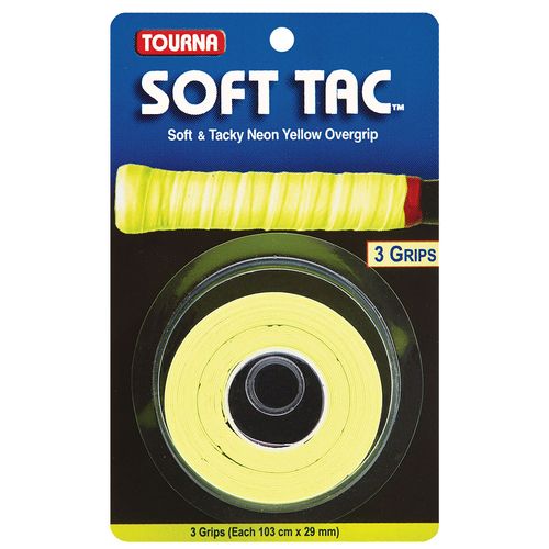 Tourna Soft Tac Overgrip 3pk Neon YellowûSTT NYimage