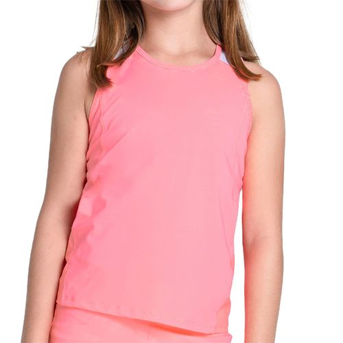 Lucky in Love Sunset Spin Girls Shimmer Tank Top Flamingo T298 670
image