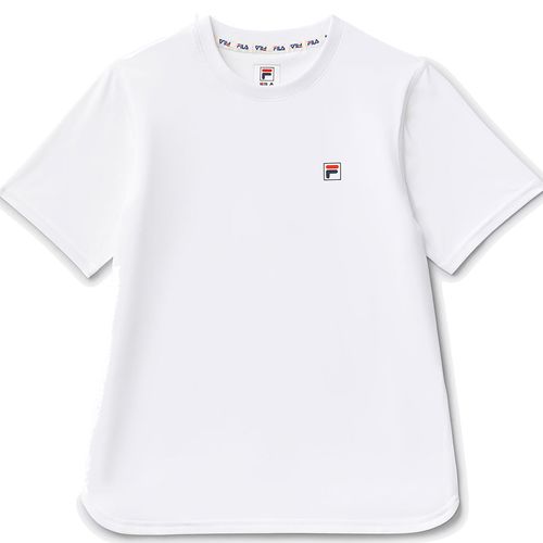 Fila Essentials Boys Short Sleeve Performance Crew White TB431113 100image